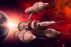 3D Printed kit of Blakes 7 Liberator