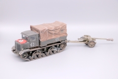 Captured Soviet Tractor towing PaK40 AA Gun